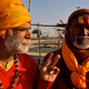 Sadhus Kamala Das and Ram Das had walked from Brindavan to the Sangam, where they met me and asked me to take their photo.